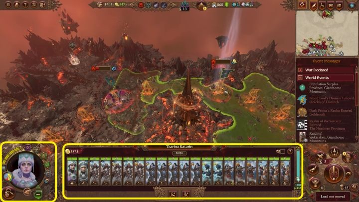 1 - Total War Warhammer 3: UI - Karte von Kampanien - Total War Warhammer 3 Guide
