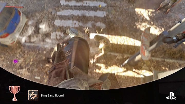4) Wenn alle deine Bewegungen korrekt sind, wird Aiden den Gegner während des Fluges treten - Dying Light 2: Bing Bang Boom!  Trophäe – wie bekommt man sie?  - Trophäen-Guide - Dying Light 2-Guide