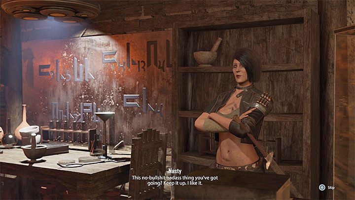 Zusätzliche Anmerkung: Sie können Nasty romantisieren, obwohl Sie offensichtlich eine sehr gute Beziehung zu ihr brauchen - Elex 2: Companions - Nasty - Companions - Elex 2 Guide