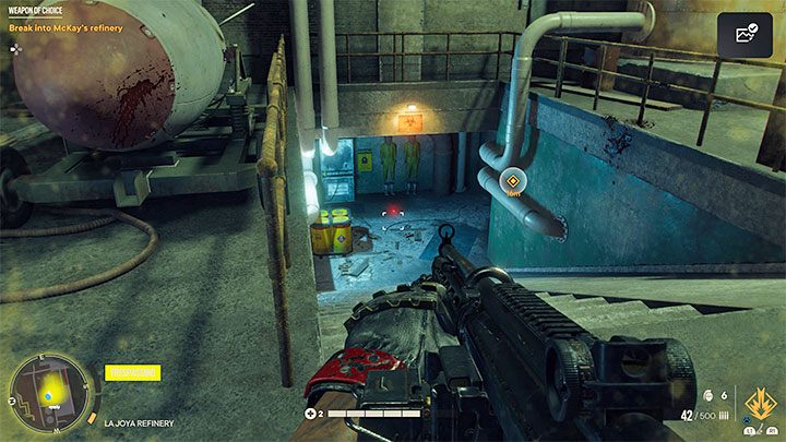 Bereiten Sie sich vor – die Sprengung des Haupteingangs zum Raffineriegebäude wird die Aufmerksamkeit der feindlichen Streitkräfte auf sich ziehen – Far Cry 6: Waffe der Wahl – Komplettlösung – El Este – Far Cry 6 Guide