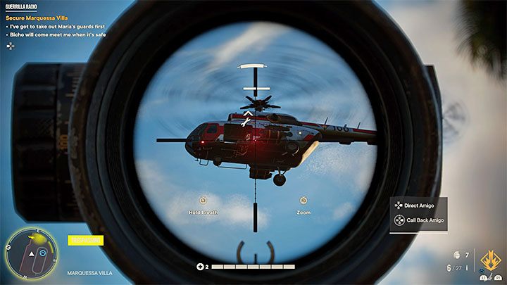 Es ist besser, heimlich zu bleiben, da ein Hubschrauber eintreffen könnte, wenn Sie die Feinde alarmieren – Far Cry 6: Guerilla Radio – Komplettlösung – Valle De Oro – Far Cry 6 Guide