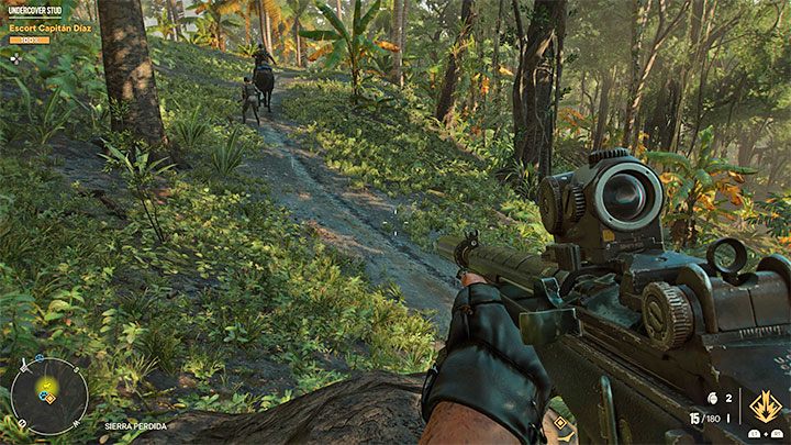 Während Sie theoretisch alle angetroffenen Patrouillen bekämpfen können, riskiert jedes Gefecht die Gesundheit von Diaz – Far Cry 6: Undercover Stud – Komplettlösung – Orange Geschichten – El Este – Far Cry 6 Guide
