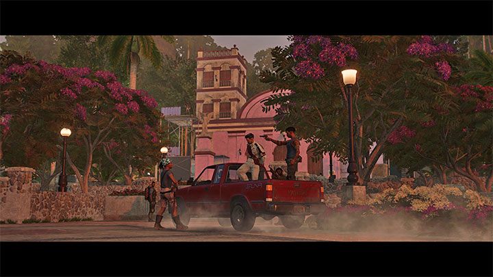 Nachdem Sie drei Werbetafeln zerstört haben, warten Sie auf eine Durchsage in Ihrem Radio und machen Sie sich auf den Weg zur Basilika – Far Cry 6: Tricks of the Trade – Komplettlösung – Orange Stories – El Este – Far Cry 6 Guide