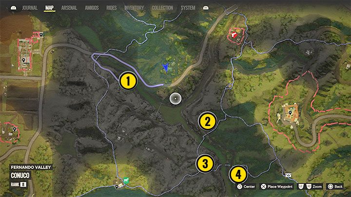 Auf der Weltkarte erscheinen vier verschiedene Markierungen und Sie können diese Orte in beliebiger Reihenfolge besuchen – Far Cry 6: Everything to Lose – Walkthrough – El Este – Far Cry 6 Guide