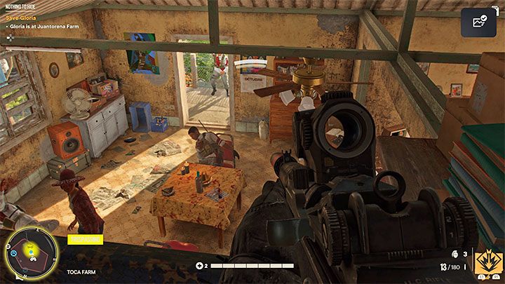 Sie können die Soldaten erst angreifen, nachdem Sie herausgefunden haben, dass Gloria auf der Juantorema-Farm festgehalten wird – Far Cry 6: Nothing to Hide – Walkthrough – El Este – Far Cry 6 Guide