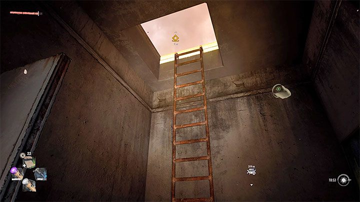 Sie können direkt von der Wohnung des Sammlers auf das Dach gelangen – verwenden Sie die Dietriche an der Tür in der Wohnung, um zur Leiter zu gelangen – Dying Light 2: Welcome On Board – Komplettlösung – Story-Quest – Dying Light 2 Guide