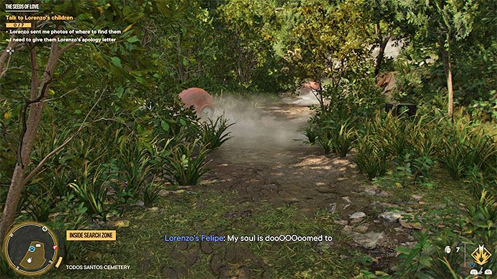 Achten Sie auf die „Geisterstimme“ und suchen Sie auf dem Friedhof nach einem Pfad mit künstlichem Nebel – Far Cry 6: The Seeds of Love – Komplettlösung – El Este – Far Cry 6 Guide