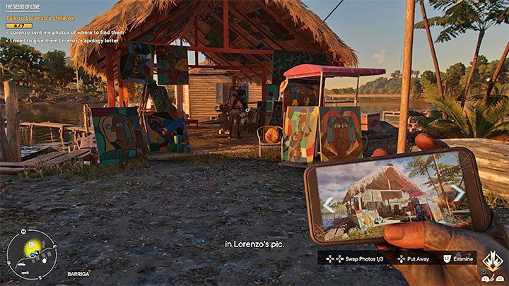 Suchen Sie in der Stadt nach einem Häuschen mit Kunstwerken davor – der beigefügte Screenshot zeigt es – Far Cry 6: The Seeds of Love – Komplettlösung – El Este – Far Cry 6 Guide