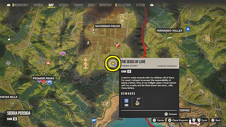 Erreichen Sie die im Screenshot markierte Farm, die sich im östlichen Teil der Subregion Sierra Perdida befindet – Far Cry 6: The Seeds of Love – Komplettlösung – El Este – Far Cry 6 Guide