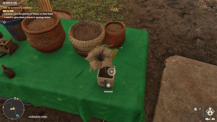 Untersuchen Sie einen kleinen Blumentopf auf einem der Tische – Far Cry 6: The Seeds of Love – Komplettlösung – El Este – Far Cry 6 Guide