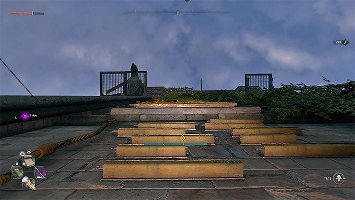 Sie erreichen einen Raum voller Computer, wo Sie einen Durchgang zum Dach finden und Kurt in der Nähe bemerken – Dying Light 2: Kathedrale – Komplettlösung – Story-Quest – Dying Light 2 Guide