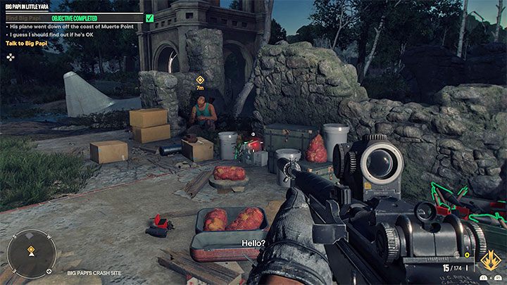 Schauen Sie sich in dem vom Spiel markierten Bereich um - Far Cry 6: Big Papi in Little Yara - Walkthrough - Valle De Oro - Far Cry 6 Guide