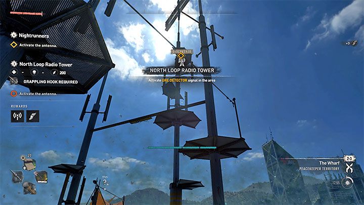 Es gibt einen neuen Funkturm auf dem Dach und Sie müssen auf die Spitze klettern, genau wie während der Broadcast-Quest – Dying Light 2: Nightrunners – Walkthrough – Story-Quest – Dying Light 2 Guide