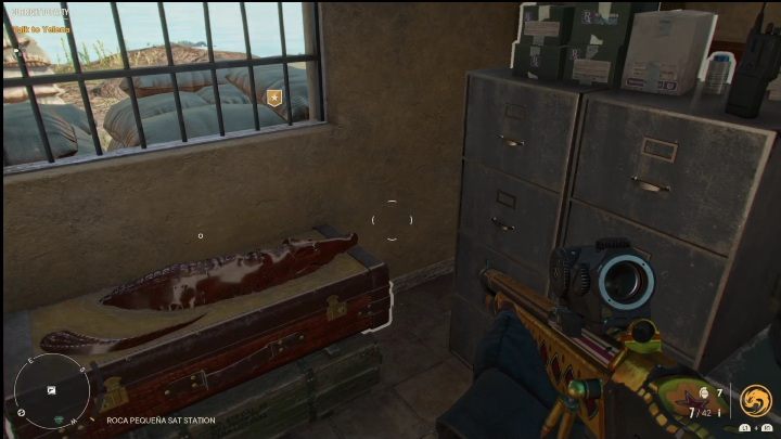 Die Kiste befindet sich in einem verschlossenen Raum – Far Cry 6: Gewehre, einzigartige Waffen – Liste – einzigartige Waffen – Far Cry 6 Guide