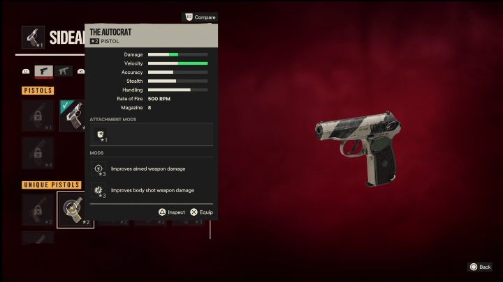 Besonderheiten: Der Autokrat ist eine Pistole, die ursprünglich modifiziert wurde mit - Far Cry 6: Pistolen, einzigartige Waffen - Liste - einzigartige Waffen - Far Cry 6 Guide