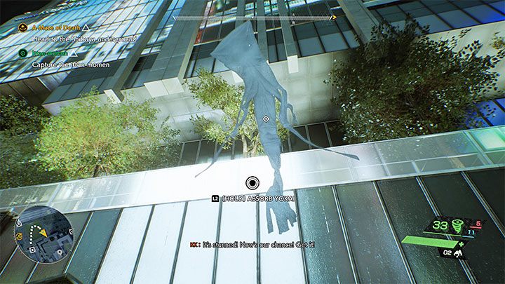 Gleiten Sie zum grünen Teil des Daches – Ghostwire Tokyo: Ittan-momen – Komplettlösung – Quests ab Kapitel 2 – Ghostwire Tokyo Guide