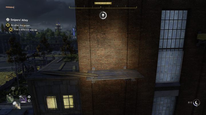 Auf der anderen Seite befindet sich eine Metallstruktur – Dying Light 2: Snipers Alley – Komplettlösung – Nebenquests – Dying Light 2 Guide