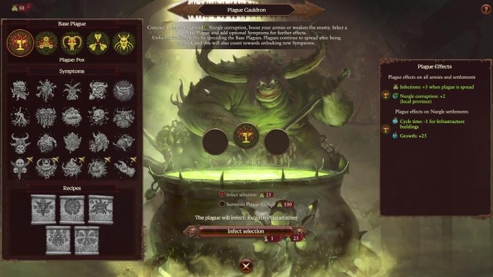 Sie werden eine völlig neue Registerkarte sehen - Total War Warhammer 3: Nurgle - einzigartige Mechanik - Nurgle - Total War Warhammer 3 Guide