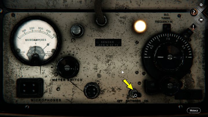 Untersuchen Sie den oberen Teil des Radios, das für den Empfang von Nachrichten verantwortlich ist - Syberia The World Before: Vaghen - Silberspiegel-Zuflucht, 1944 - Komplettlösung - Walkthrough - Syberia The World Before Guide