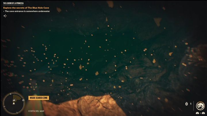 Ihre Aufgabe ist es, zu einer unter Wasser liegenden Höhle zu gehen - Far Cry 6: The Legend of La Princesa - Treasure Hunt (Madrugada) - Madrugada - Far Cry 6 Guide