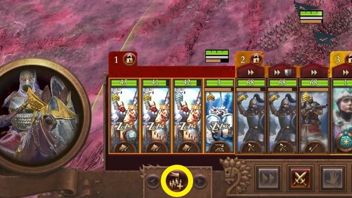 Mit der Schaltfläche unten links können Sie Reserveeinheiten beschwören - Total War Warhammer 3: Battles for the Daemon Souls - Kingdom of Chaos - Total War Warhammer 3 Guide