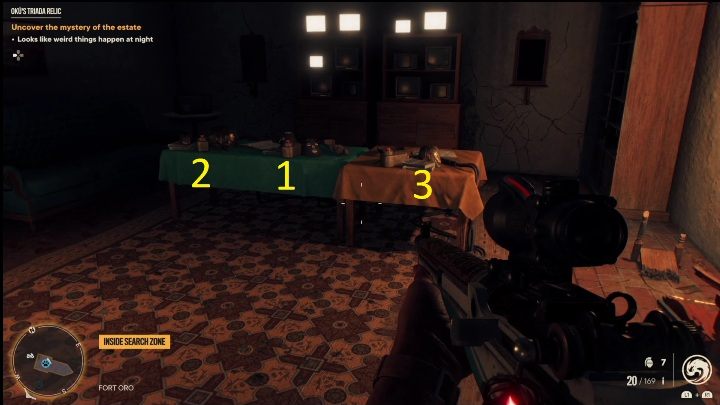 In diesem Raum werden Sie auf ein kurzes Rätsel stoßen – Far Cry 6: Okus Triada Relic – Treasure Hunts (Valle De Oro) – Valle De Oro – Far Cry 6 Guide
