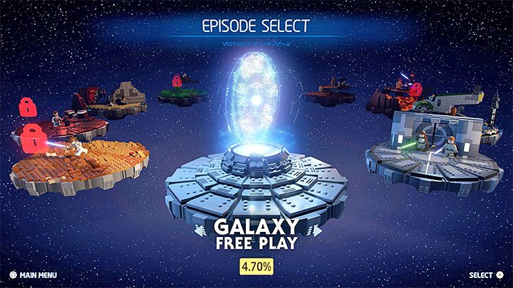 Das Spiel bietet auch den Galaxy Free Play-Modus - LEGO Skywalker Saga: Chronologie der Episoden - müssen Sie ihm folgen?  - FAQ - LEGO Skywalker Saga Guide