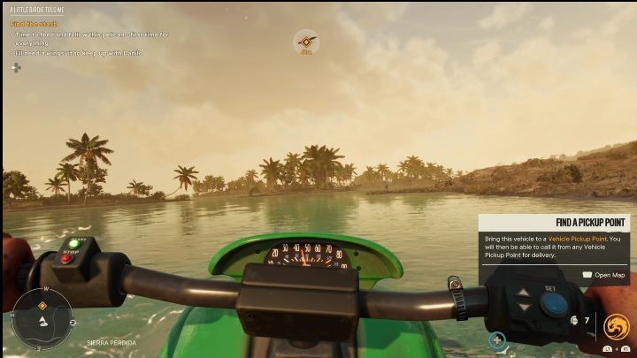 Das Spiel wird fortgesetzt, sobald Sie an der Küste landen - Far Cry 6: A Little Birdie Told Me - Treasure Hunts (El Este) - El Este - Far Cry 6 Guide