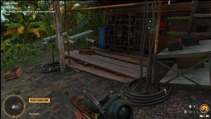 Wenn Sie alle Schalter aktiviert haben, gehen Sie zum offenen Schuppen mit dem letzten Schalter – Far Cry 6: Passing the Torch – Treasure Hunts (El Este) – El Este – Far Cry 6 Guide