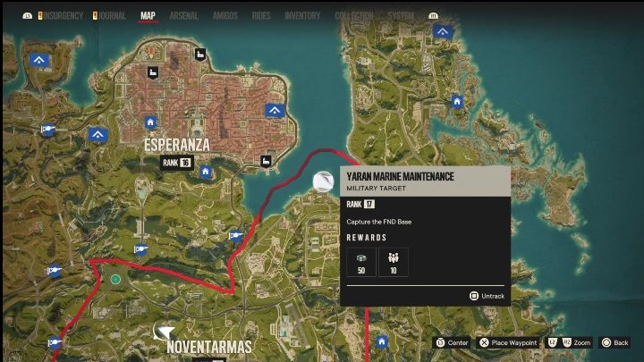 Standort: Nördlich von Noventarmas – Far Cry 6: Valle de Oro – FND-Stützpunkte, Liste der militärischen Ziele – Fund-Stützpunkte – Far Cry 6 Guide