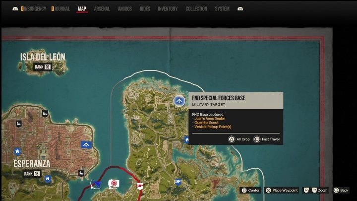 Standort: Nördlicher Teil von Barrial – Far Cry 6: Valle de Oro – FND-Stützpunkte, Liste der militärischen Ziele – Fund-Stützpunkte – Far Cry 6 Guide