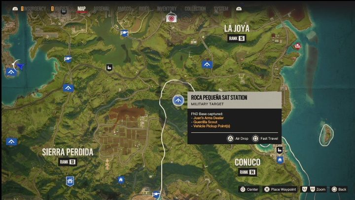 Fundort: Nordwestlicher Teil von Conuco – Far Cry 6: El Este – FND-Basen, Liste militärischer Ziele – Fund-Basen – Far Cry 6 Guide