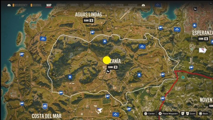 Ort: Das Zentrum von Lozanna, oberhalb der Stadt Verdera – Far Cry 6: Madrugada – Flugabwehrgeschütze, Liste militärischer Ziele – Flugabwehrgeschütze – Far Cry 6 Guide