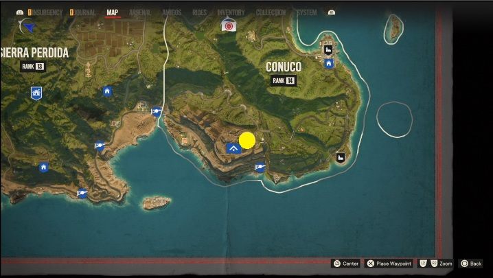 Standort: Südwestlicher Teil von Conuco – Far Cry 6: El Este – Flugabwehrgeschütze, Liste der militärischen Ziele – Flugabwehrgeschütze – Far Cry 6 Guide