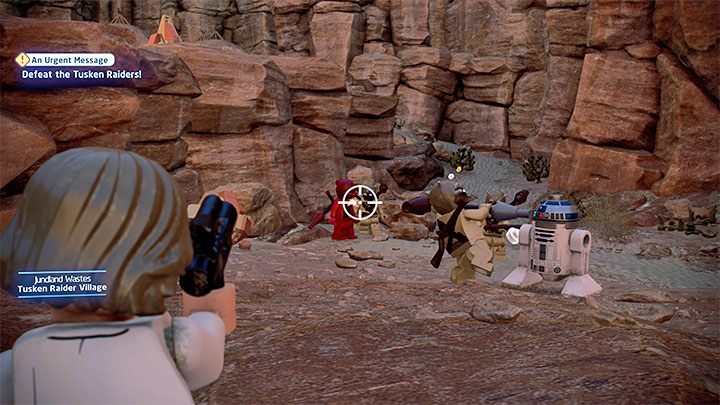 Für das nächste Missionsziel musst du R2-D2 - LEGO Skywalker Saga: Hunk of Junk - Walkthrough - Episode 4 - A New Hope - folgen. LEGO Skywalker Saga Guide