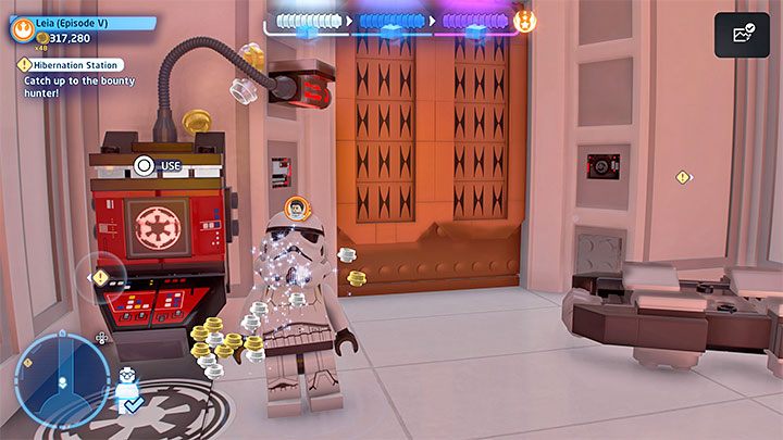 Sie können auf zwei Arten zum Landeplatz gelangen - LEGO Skywalker Saga: Hibernation Station - Komplettlösung - Episode 5 - Das Imperium schlägt zurück - LEGO Skywalker Saga Guide