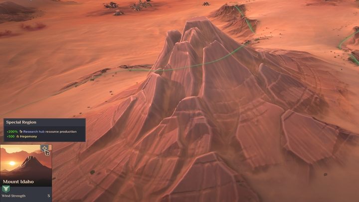 Berggipfel ist durch Wolken sichtbar - Dune Spice Wars: Sonderregionen - Liste und Beschreibung - Grundlagen - Dune Spice Wars Guide