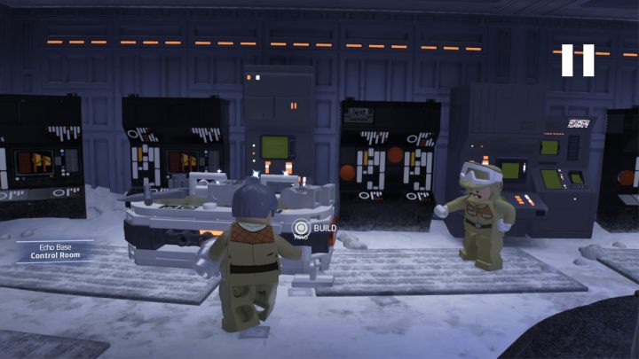 Kehre zum Questgeber zurück, gib ihm die Teile und baue den Droiden wieder auf - LEGO Skywalker Saga: The Mourning Report - Komplettlösung - Hoth - Echobasis - LEGO Skywalker Saga Guide