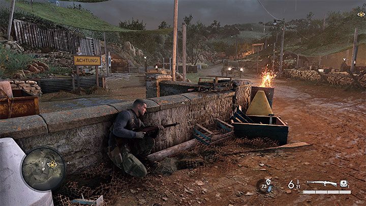Ein neues Ziel wird hinzugefügt, das Sie auffordert, eine Verarbeitungsanlage zu durchsuchen – Sniper Elite 5: Den Strand sichern und dem Widerstand helfen (Mission 1) – Komplettlösung – Mission 1 – Atlantikwall – Sniper Elite 5-Leitfaden, Komplettlösung