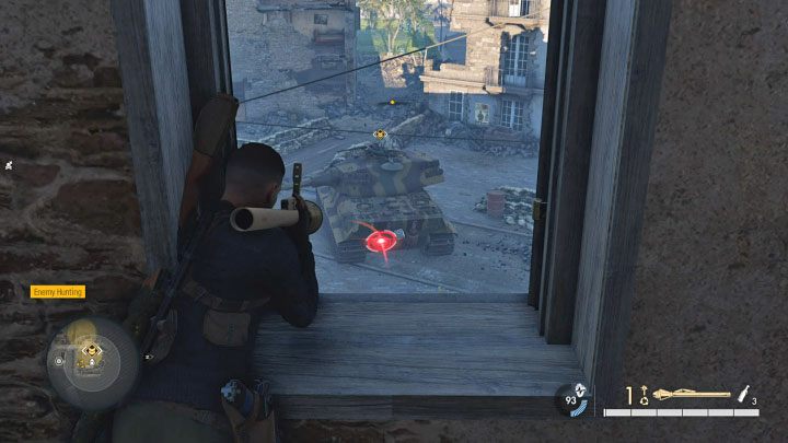 Erreichen Sie die obere Etage des Gebäudes auf der rechten Seite und schnappen Sie sich die zweite Panzerfaust – Sniper Elite 5: Befreiung der nördlichen Stadt (Mission 6) – Komplettlösung – Mission 6 – Befreiung – Sniper Elite 5 Guide, Komplettlösung