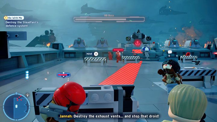 Die große Kanone von BB-Boss feuert ununterbrochen – LEGO Skywalker Saga: BB-Boss – Boss, wie besiegt man ihn?  - Bosse - LEGO Skywalker Saga Guide