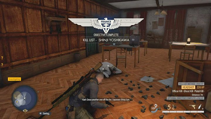 Gehen Sie durch die nächsten Räume – Sniper Elite 5: Mission 8 Kill List Ziel: Shinji Yoshikawa – Komplettlösung – Mission 8 – Trümmer und Ruinen – Sniper Elite 5 Guide, Komplettlösung