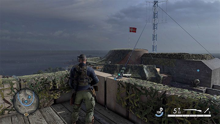 Es gibt 2 Möglichkeiten, das Missionsziel zu erreichen, und Sie können eine davon auswählen - Sniper Elite 5: Nebenmissionen aus Mission 5 - Komplettlösung - Mission 5 - Festung Guernsey - Sniper Elite 5 Guide, Komplettlösung