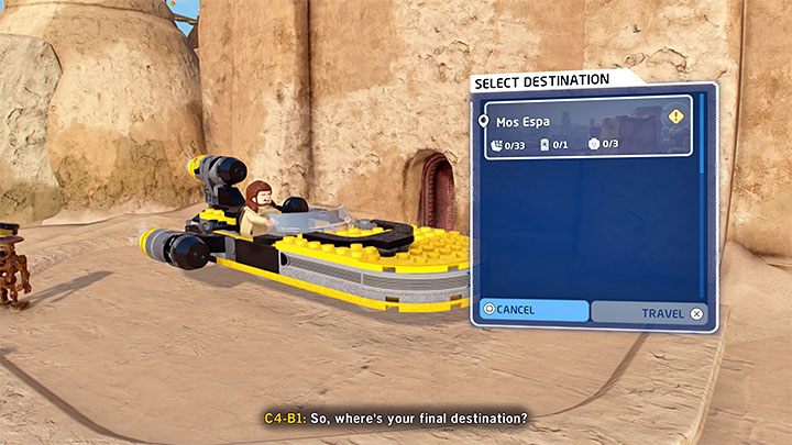 In einigen Fällen kann es mehrere offene Orte auf der Oberfläche desselben Planeten geben - LEGO Skywalker Saga: Offene Orte und Levels - wie unterscheiden sie sich?  - Grundlagen - LEGO Skywalker Saga Guide