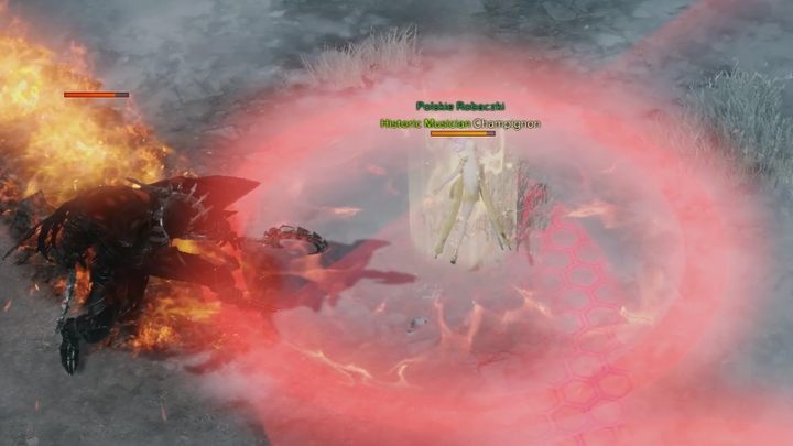 Feindliche Angriffe können auch dazu führen, dass rund um die Spieler ein rundes Feld erscheint - Lost Ark: Demon Beast Canyon - Boss, wie zu schlagen?  - Abyssal Dungeon - Guide zum verlorenen Schatz
