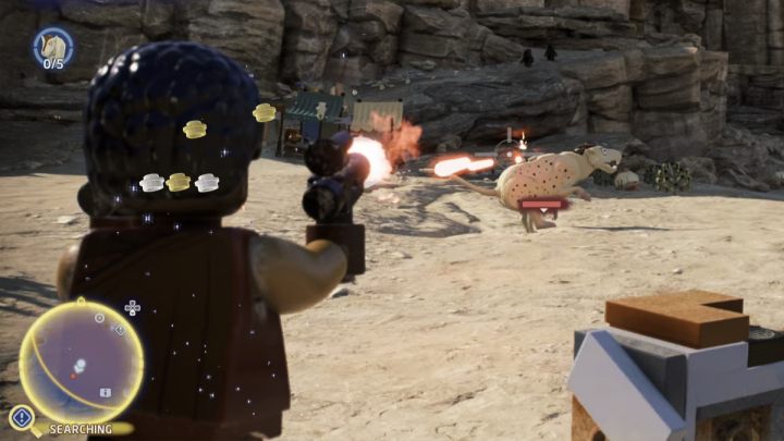 Fliege in die Wüste Jundland auf dem Planeten Tatooine und besuche die Suchgebiete - LEGO Skywalker Saga: Wompa Ratatouille - Komplettlösung - Bespin - City in the Clouds - LEGO Skywalker Saga Guide