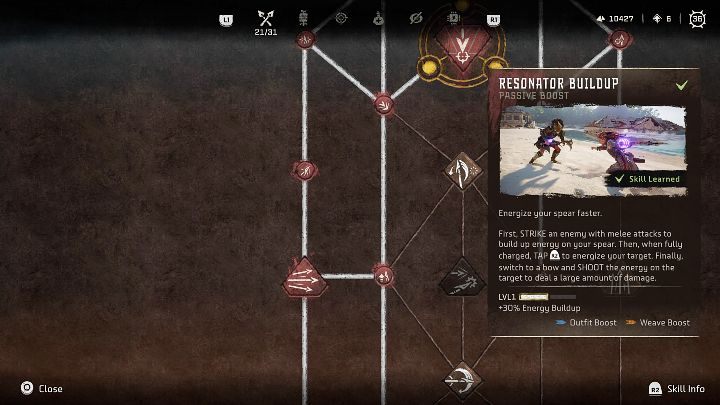 Typ: Passive Fähigkeit - Horizon Forbidden West: Krieger - beste Fähigkeiten - Beste Fähigkeiten - Horizon Forbidden West Guide