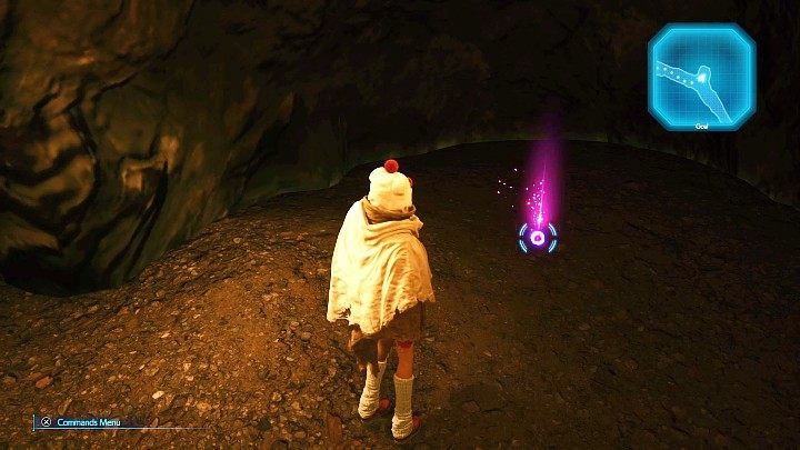 Die Purple MP Up Materia befindet sich in einer dunklen Höhle an dem im obigen Screenshot gezeigten Ort – Final Fantasy VII Remake Intermission: MP Up Materia – Ort – Sektor 7: Slums – Final Fantasy 7 Remake Guide