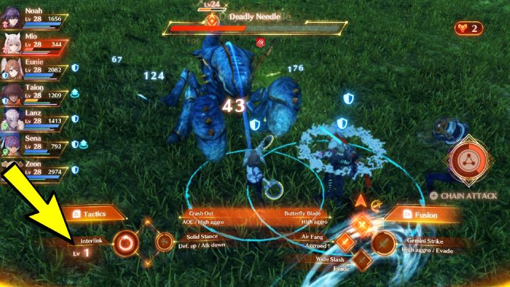 Um das Interlink-Level zu erhöhen, müssen Sie die Fusion Arts-Technik anwenden, die Master Arts und Combat Arts zu einem Angriff kombiniert – Xenoblade 3: Ouroboros – Interlink – Grundlagen – Xenoblade Chronicles 3 Guide