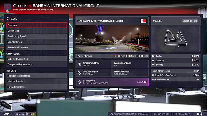 Typ: Powertrack – F1 Manager 2022: Tracks – Besonderheiten, Setup – Rennwochenende – F1 Manager 2022 Guide